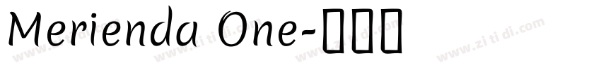 Merienda One字体转换